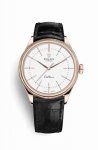 Copie Montre Rolex Cellini Time 18 ct Everose or 50505 cadran blanc m50505-0021