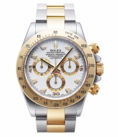 Réplique Rolex Daytona en acier et or blanc cadran 116523 WD