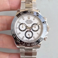 Réplique Rolex Cosmograph Daytona 116500 Blanc Dial Oyster de acier inoxidable