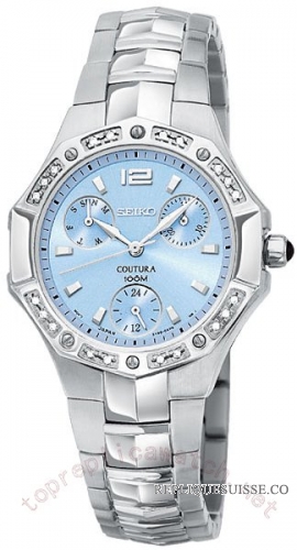 Seiko Coutura Diamant bleu Dames SUK009 Montre Réplique