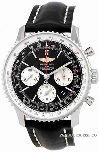 Breitling Navitimer Automatique Chronographe noir Dial AB012 Montre Réplique