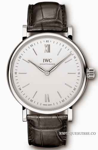 IWC Portofino Het-Wound Pure Classic Stainless Acier Montre Réplique