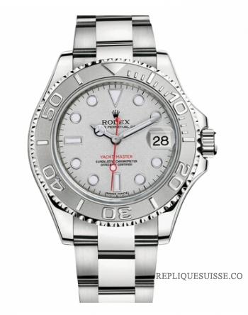 Rolex Yacht-Master Acier inoxydable avec Platinum Bezel 116622 PL