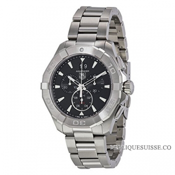 TAG Heuer Réplique Aquaracer Chronographe Automatique Noir Dial Acier inoxydable CAY2110.BA0927