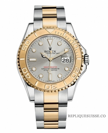 Rolex Yacht-Master Acier inoxydable et Or jaune Grey cadran 168623 PL