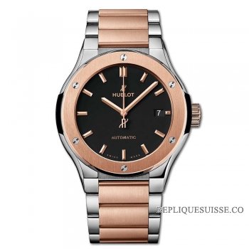 Réplique Bracelet Hublot Classic Fusion Titanium King Gold