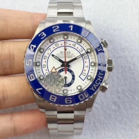 Rolex Yacht-Master II blanc cadran Bleu Bezel 116680