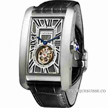 Cartier Tank Americaine XL Flying Tourbillon W2620007 Montre Réplique