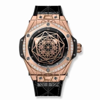 Copie Montre Hublot Big Bang Sang Bleu Roi Or Diamants 39mm 465.OS.1118.VR.1204.MXM17