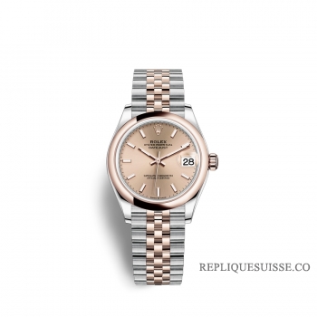 Rolex Datejust 31 Oystersteel or Everose 18 ct M278241-0010 Rose cadran couleur