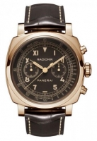 Radiomir 1940 Chronographe Brown Dial Brown Strap hommes Montre Réplique