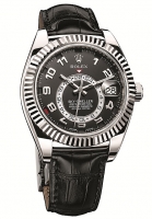 Rolex Sky-Dweller blanc Or Noir Dial 326139 Montre Réplique