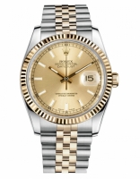 Réplique Rolex Datejust 36mm acier et Jaune or Champagne Dial 116233 CHSJ