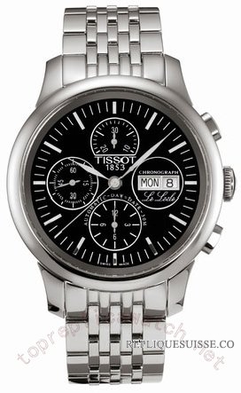 Tissot Le Locle acier Chronographe noir Automatique Hommes T41 Montre Réplique