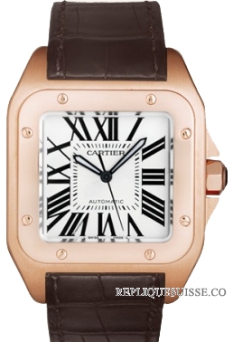 Cartier Santos 100 Grand Hommes montre Réplique W20095Y1