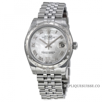 Réplique Rolex Datejust Lady 31 Nacre Dial 178344