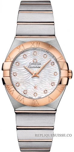 Omega Constellation Brushed (27mm) Quartz 123.20.27.60.55.007 Montre Réplique