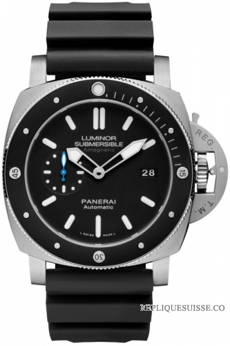 Copie Montre Panerai Luminor Submersible 1950 Amagnetic 3 Jours Automatique Titanio 47mm PAM01389