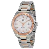 TAG Heuer Réplique Aquaracer argent Dial Acier et 18kt Or rose WAY1150.BD0911