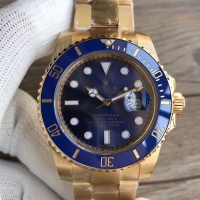 Réplique Rolex Submariner Date Jaune or bleu Dial 116618LB