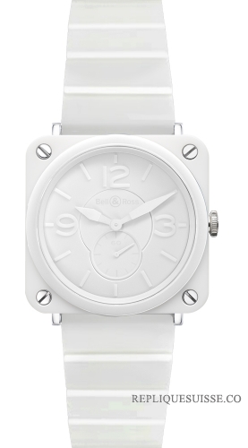 Bell & Ross BR S blanc Ceramic Phantom Bracelet Ceramic Quartz 39mm Ladies Montre Réplique