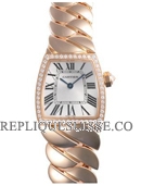 Cartier Dona Diamants Rose Or Dames WE60060I Montre Réplique [20141108245]