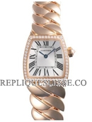 Cartier Dona Diamants Rose Or Dames WE60060I Montre Réplique