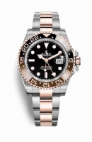 Copie Montre Rolex GMT-Master II Everose Roles ou Oystersteel or 18 carats Everose ÿ 126711CHNR Cadran noir m126711chnr-0002