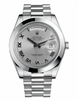 Réplique Rolex Day Date II President Platinum Rhodium cadran 218206 RRP M 218206 RRP