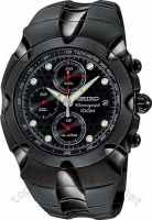 Seiko Streamline Alarm Chronographe TiCN-Plated acier noir Hommes Montre Réplique