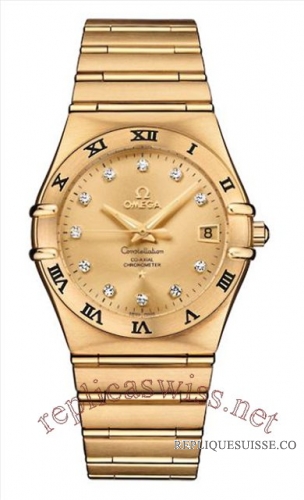Omega Constellation Gents Chronometer Automatique 111.50.36.20.58. Montre Réplique