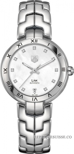 TAG Heuer Link Diamond Dial Roman Numeral Bezel WAT2315.BA0956