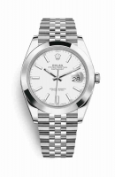 Copie Montre Rolex Datejust 41 Oystersteel 126300 cadran blanc m126300-0006