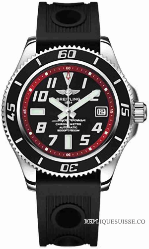 Breitling Superocean 42 Inoxydable acier Ocean Racer noir Montre Réplique