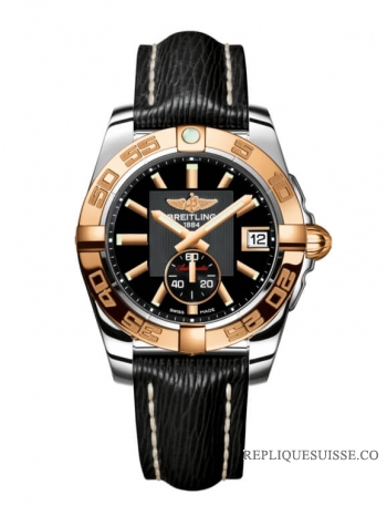 Breitling Galactic 36 automatique en acier inoxydable / or rose / noir volcan / Sahara (C3733012 / BA54 / 213X / A16BA.1)