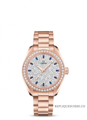 Copie Montre OMEGA De Ville Acier Diamants 424.10.33.20.52.001