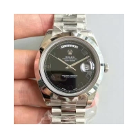 Réplique Rolex Day Date II President Platinum noir concentric cadran 2182 218206 BKCAP