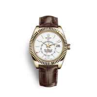 Rolex Sky-Dweller or jaune 18 ct M326138-0010 cadran blanc