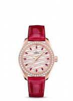 Copie Montre OMEGA De Ville Acier Or rouge Diamants 424.23.33.20.52.002