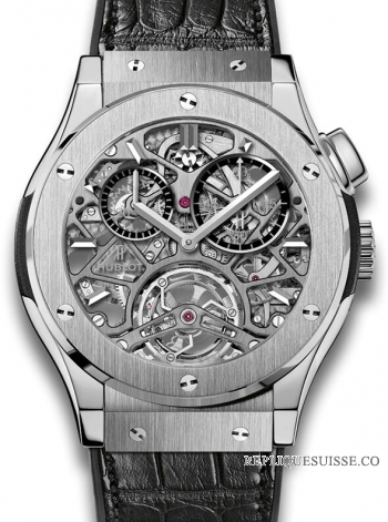 Hublot Classic Fusion Tourbillon Skeleton Titanium Montre Réplique