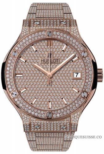 Hublot Classic Fusion King gold Full Pave 38mm 565.OX.9010.OX.3704