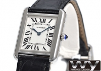 Cartier Tank Solo noir cuir Dames W1018255 Montre Réplique