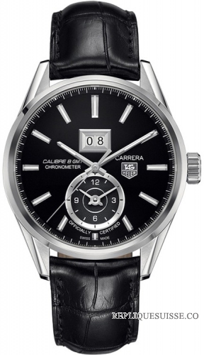 TAG Heuer Carrera Calibre 8 GMT et Grande Date Automatique 41mm WAR5010.FC6266