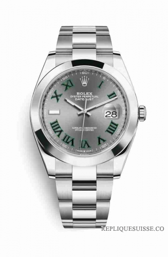 Copie Montre Rolex Datejust 41 Oystersteel 126300 Slate Cadran m126300-0013