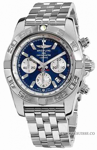 Breitling Chronomat B01 bleu Chronographe Dial Hommes AB01 Montre Réplique