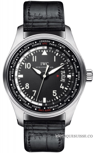 IWC Montre d\'Aviateur Worldtimer Montre Homme IW326201