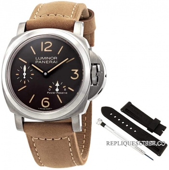 Panerai Luminor 8 Jours Reserve de Marche Remontage Manuel Cadran Marron 44mm PAM00797