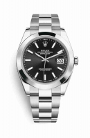 Copie Montre Rolex Datejust 41 Oystersteel 126300 cadran noir m126300-0011