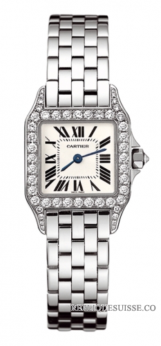 Cartier Santos Demoiselle Diamant Dames WF9003Y8 Montre Réplique