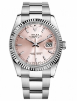 Réplique Rolex Datejust en acier de 36mm Rose Dial bracelet Oyster 116234 PIO